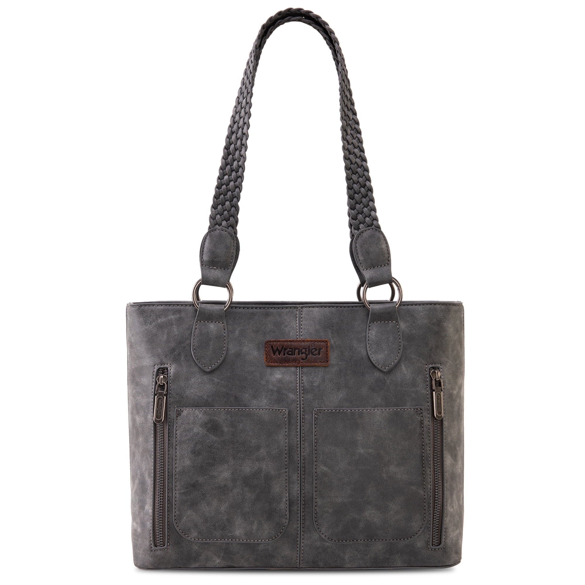 Wrangler Distressed Tote Bag for Women Western Purse Multi Pockets Handbags and Shoulder Bag