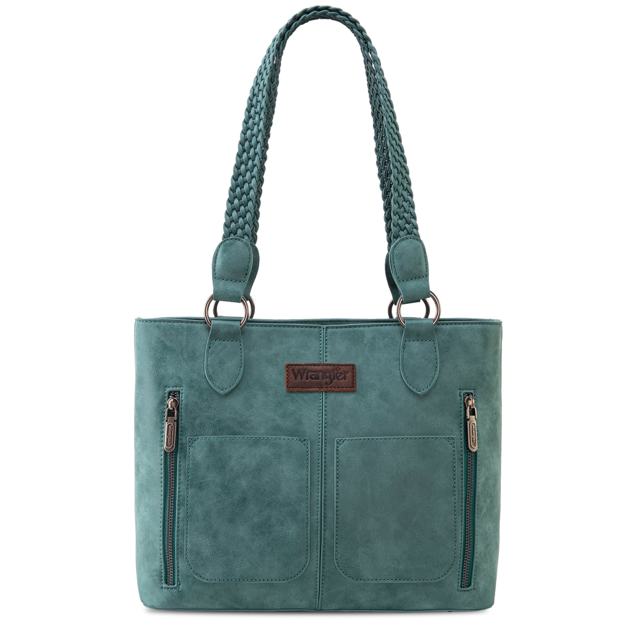 Wrangler Distressed Tote Bag for Women Western Purse Multi Pockets Handbags and Shoulder Bag
