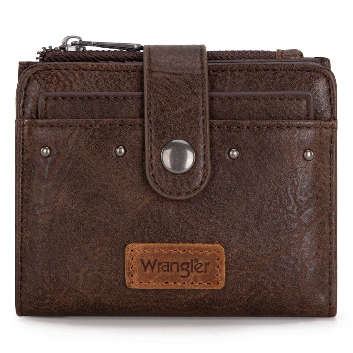 Wrangler Cowhide Women's Wallets Small Wallet Women Wallets, Card Cases & Money Organizers Ladies Female wallet with Removable ID Window