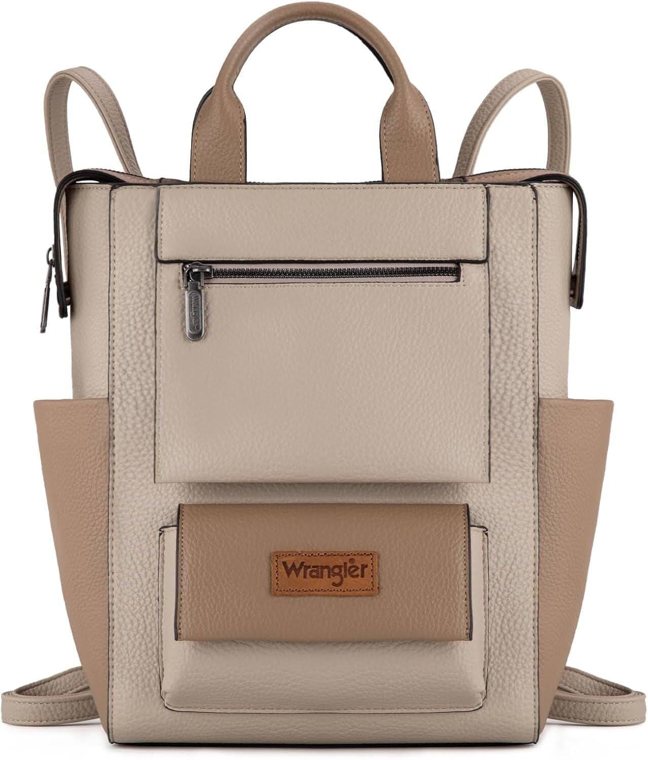 Wrangler Women Backpack Purse Convertible Backpack Vegan Leather Ladies Anti Theft Backpack with Adjustable Strap