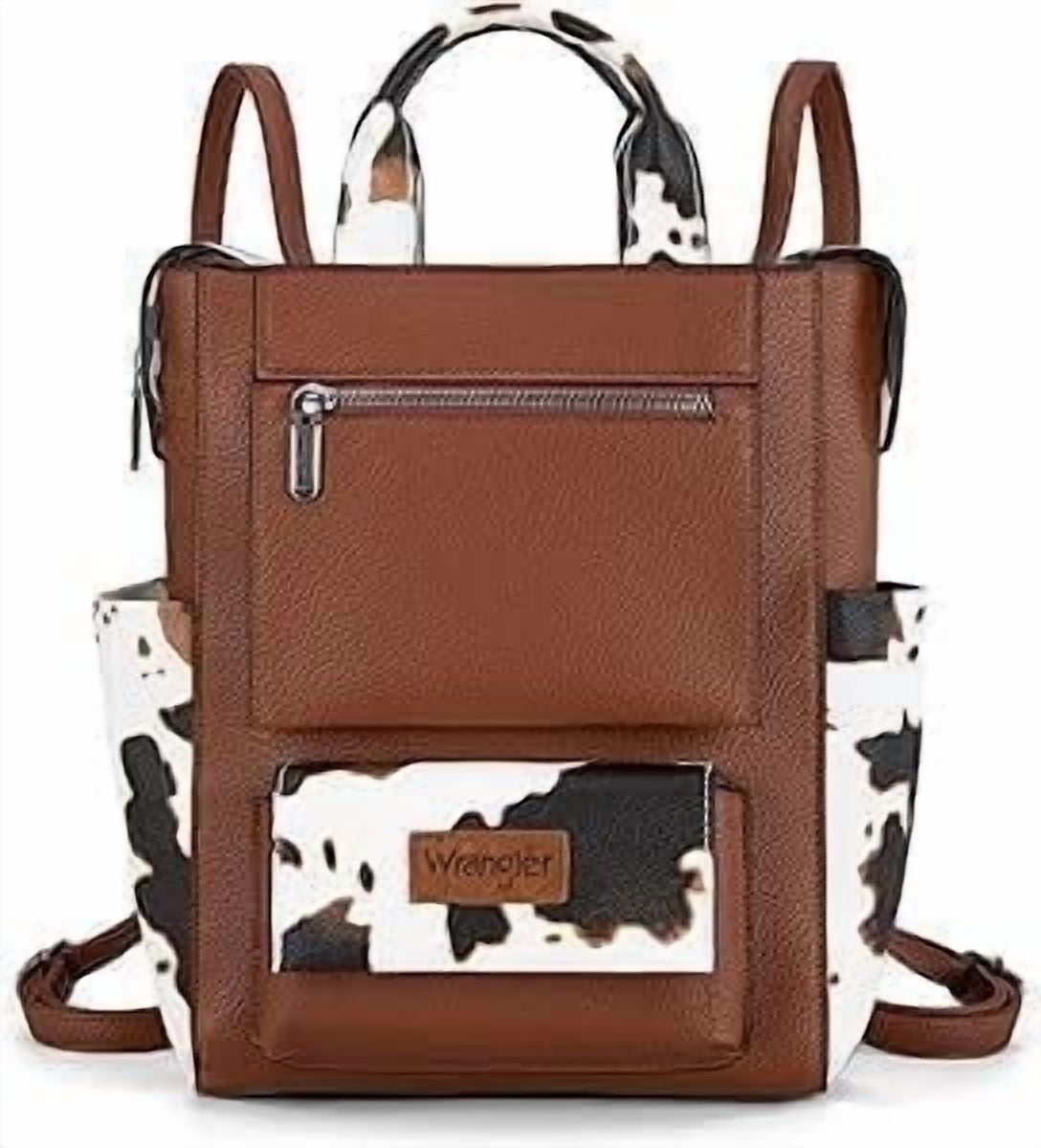 Wrangler Women Backpack Purse Convertible Backpack Vegan Leather Ladies Anti Theft Backpack with Adjustable Strap