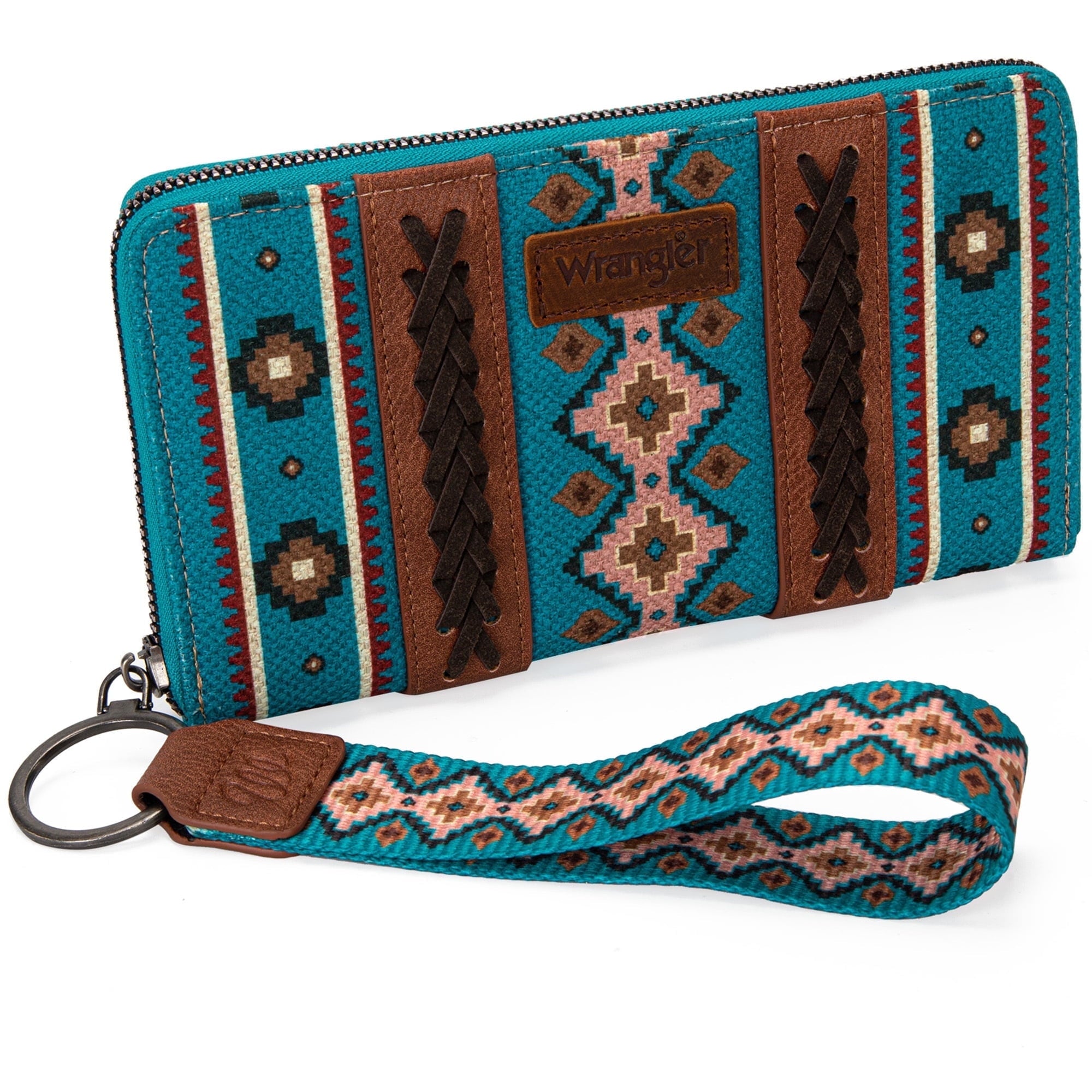 Wrangler Wristlet Western Wallet Boho Aztec Credit Card Holder for Women