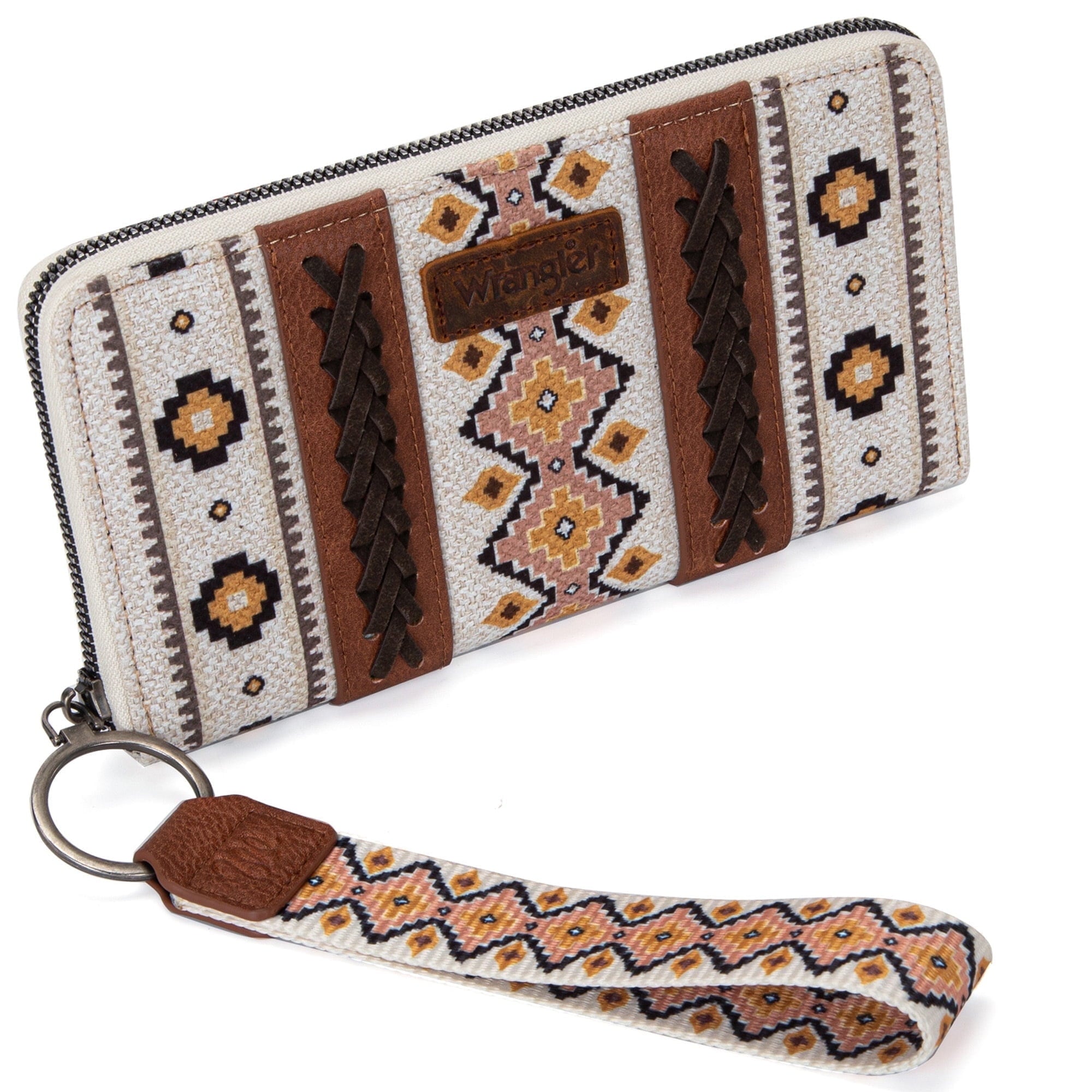 Wrangler Wristlet Western Wallet Boho Aztec Credit Card Holder for Women