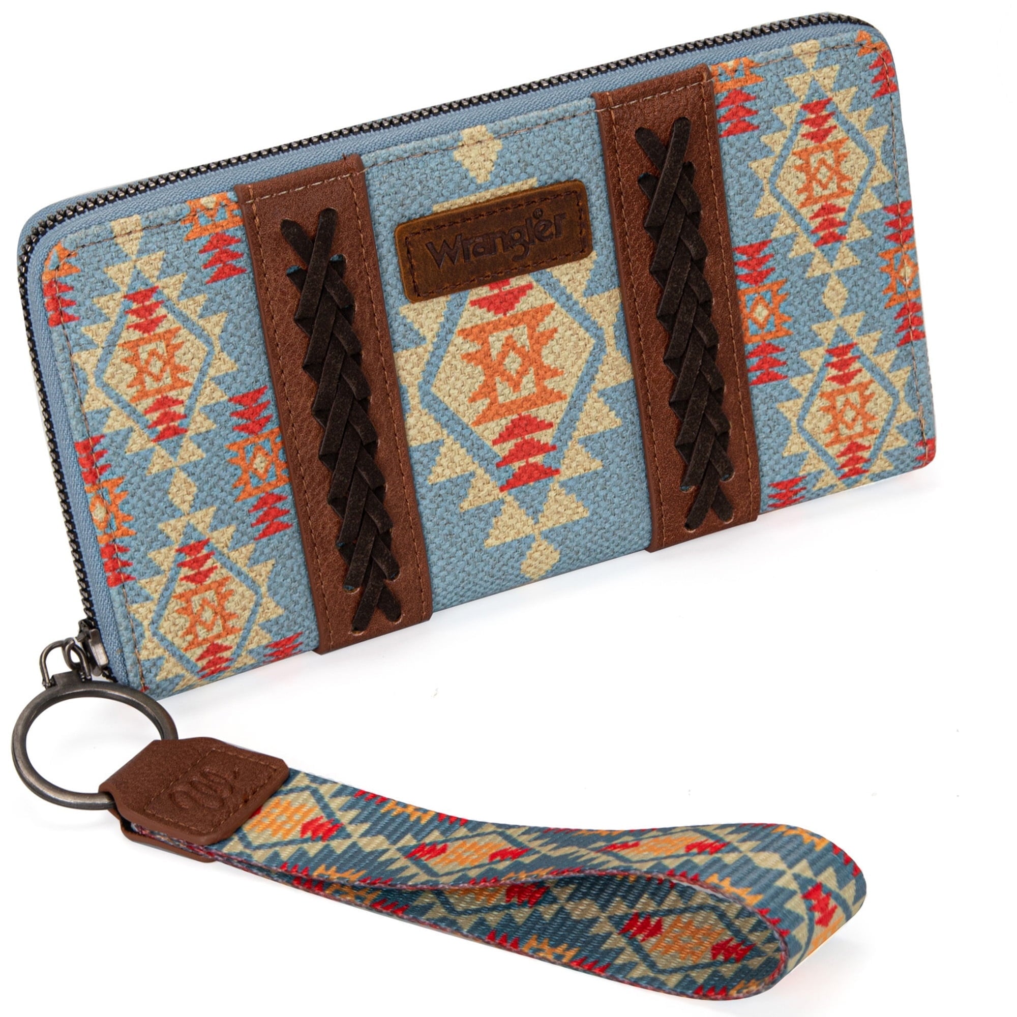 Wrangler Wristlet Western Wallet Boho Aztec Credit Card Holder for Women