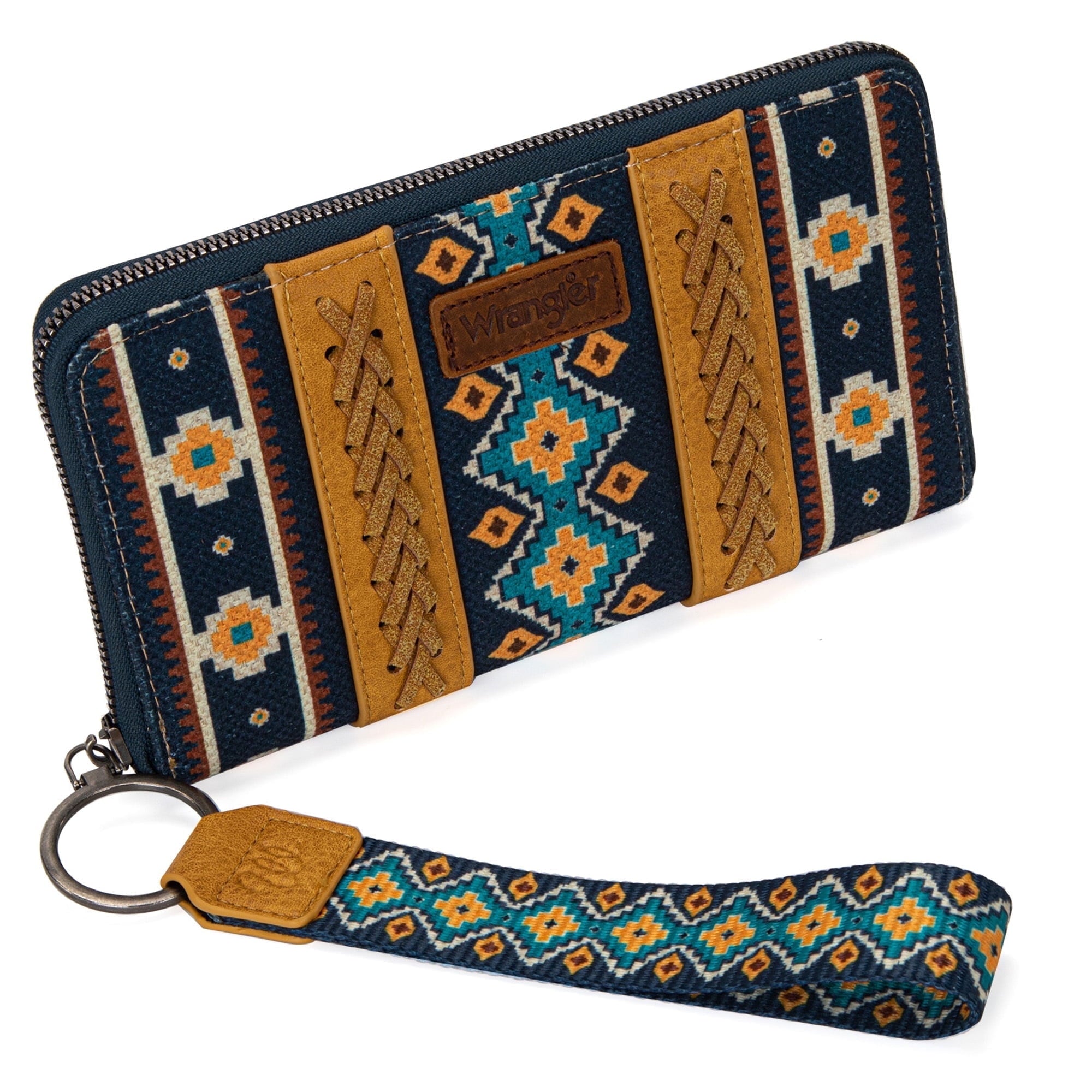 Wrangler Wristlet Western Wallet Boho Aztec Credit Card Holder for Women