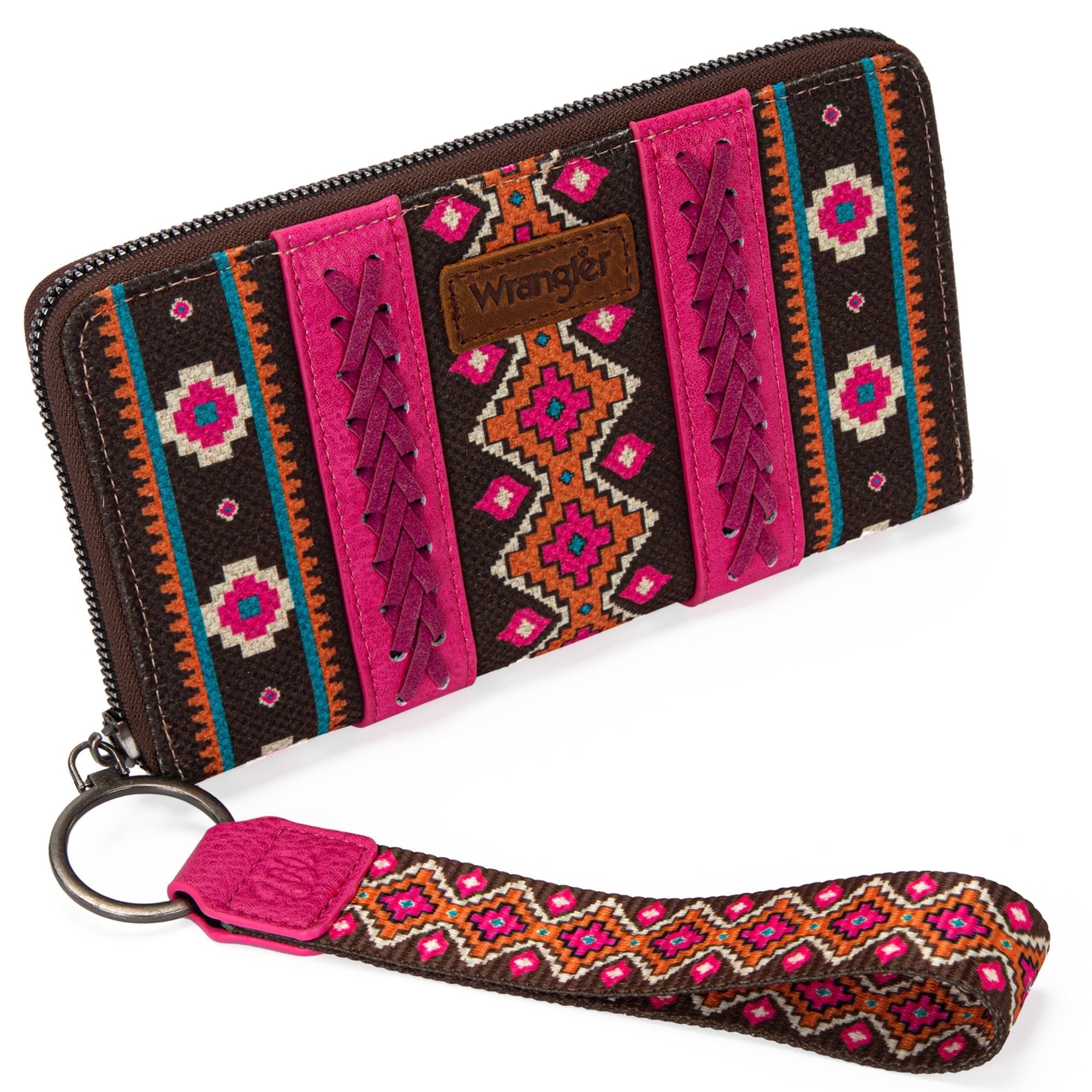 Wrangler Wristlet Western Wallet Boho Aztec Credit Card Holder for Women