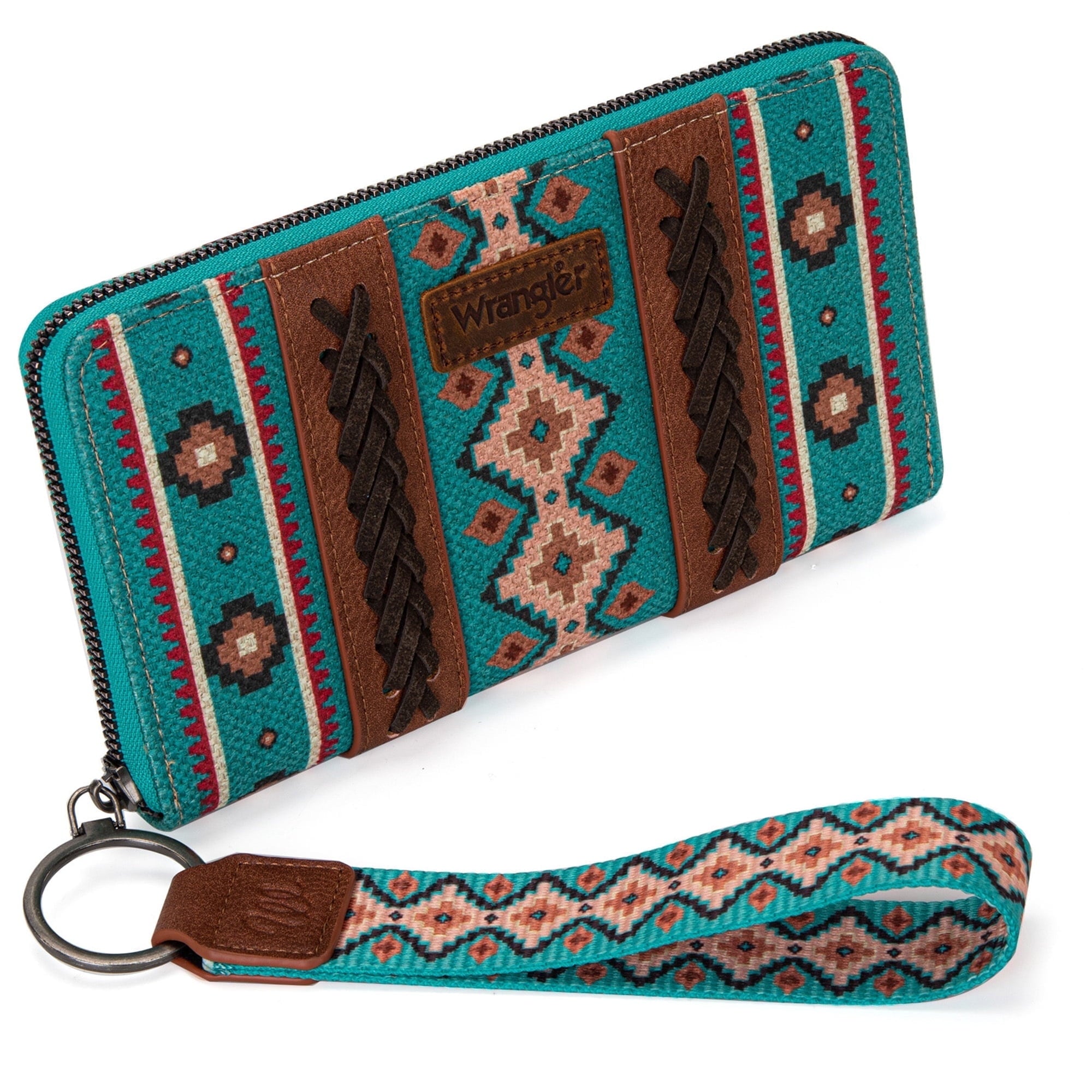 Wrangler Wristlet Western Wallet Boho Aztec Credit Card Holder for Women
