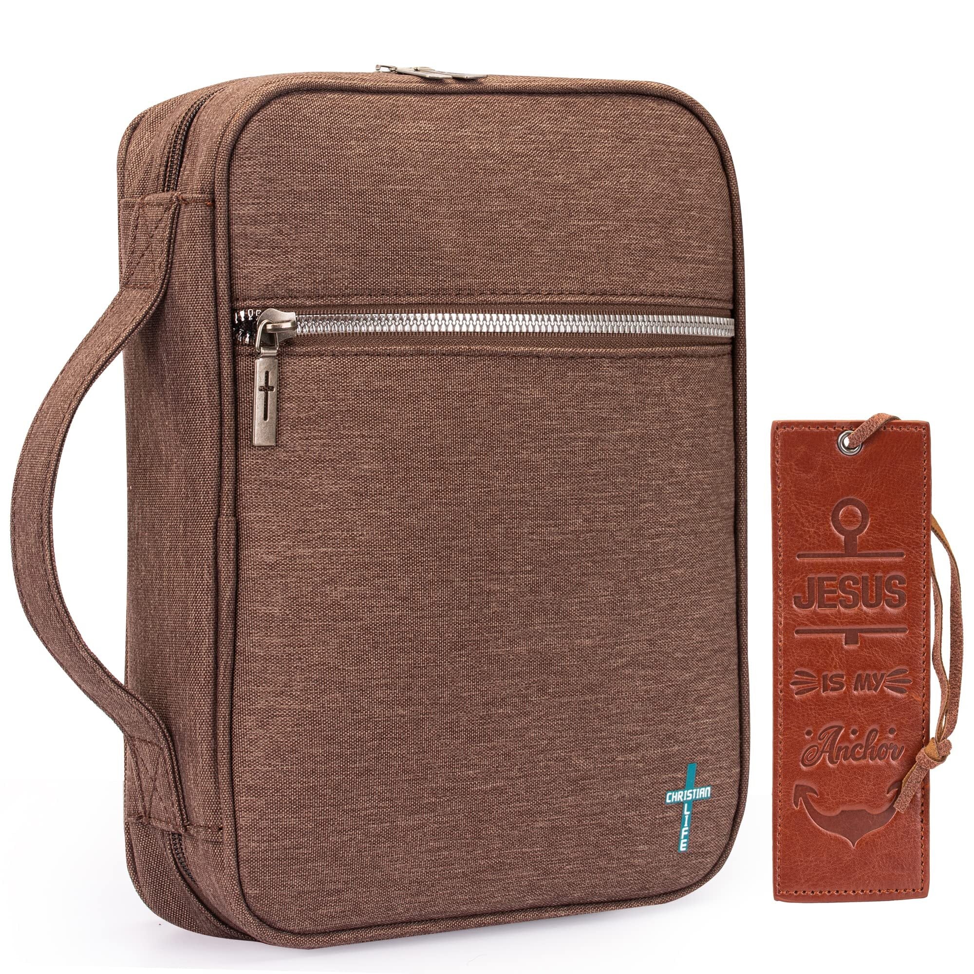 Montana West Church Bag for Women Men Protective Bible Cover with Leather Bookmark