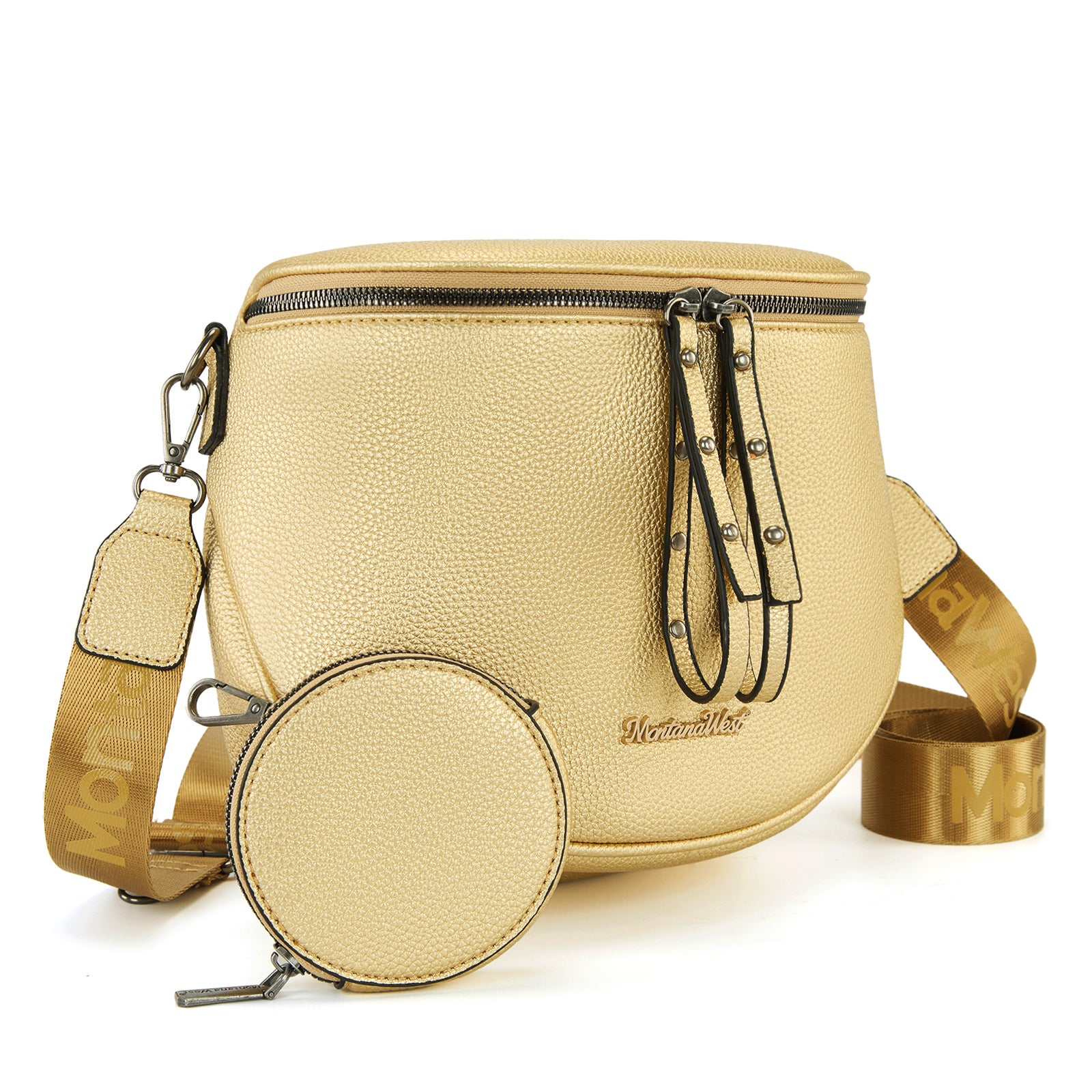 Montana West Crossbody Bags Bum Bag for Women Large Sling Bag with Adjustable Strap and Coin Purse