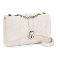 Montana West Quilted Crossbody Bag for Women Small Clutch Purse with Silver Chain