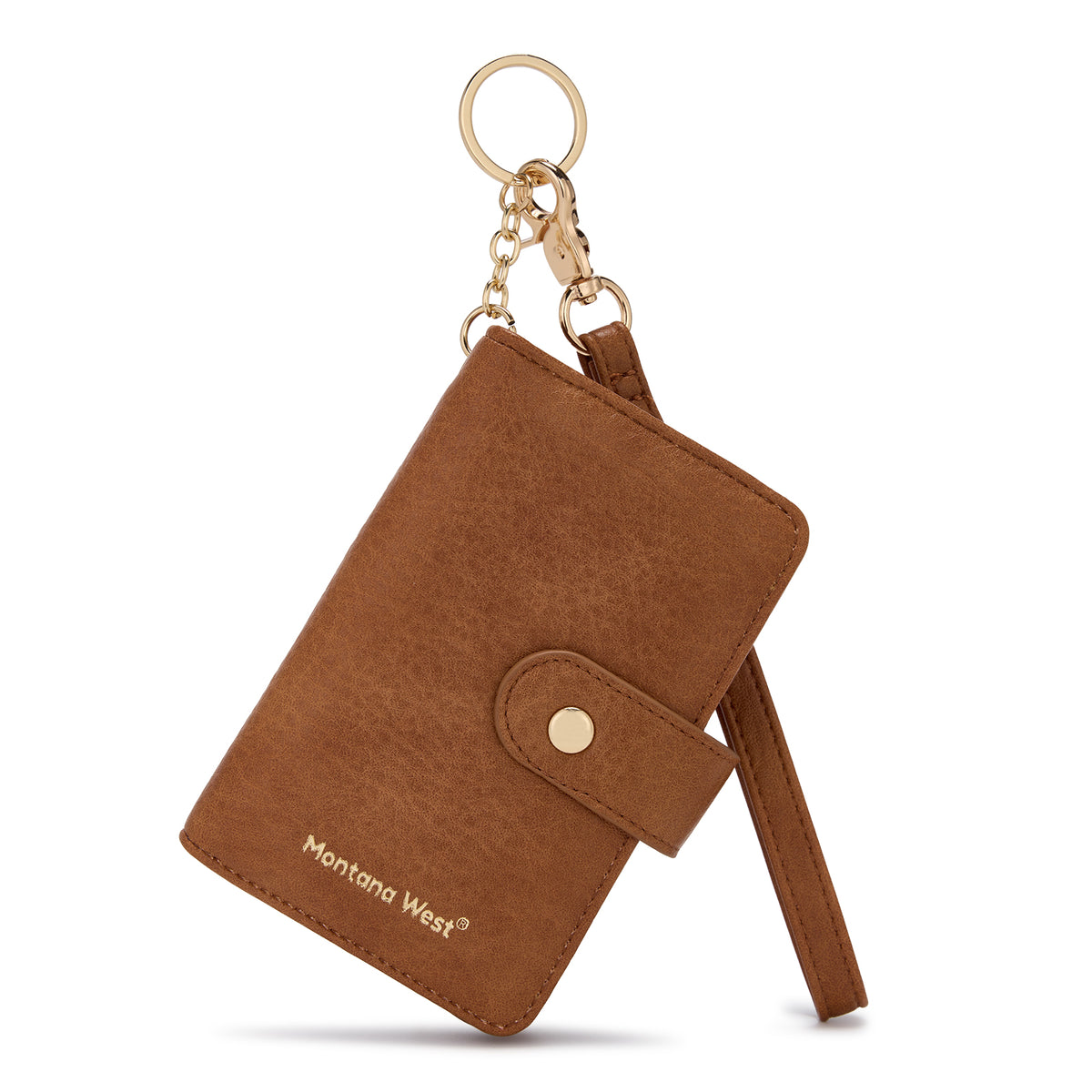Montana West Wallet for Women Leopard Print RFID Blocking Wristlet Mini Thin Credit Card Purse