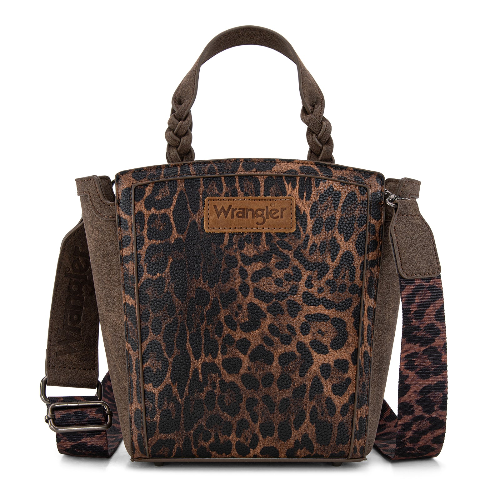 Wrangler Purse for Women Animal Print Crossbody Bags Top-Handle Shoulder Bag Leopard Print Handbag for Everyday Casual Use