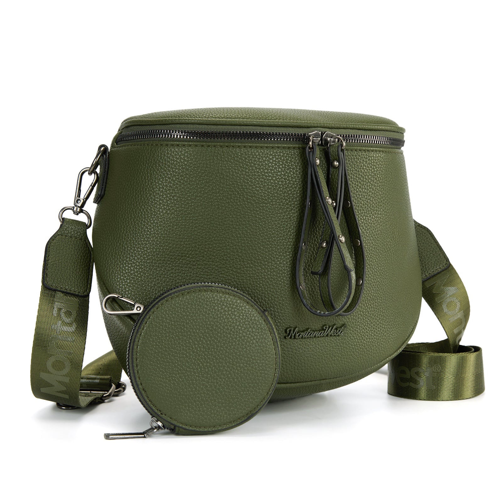 Montana West Crossbody Bags Bum Bag for Women Large Sling Bag with Adjustable Strap and Coin Purse