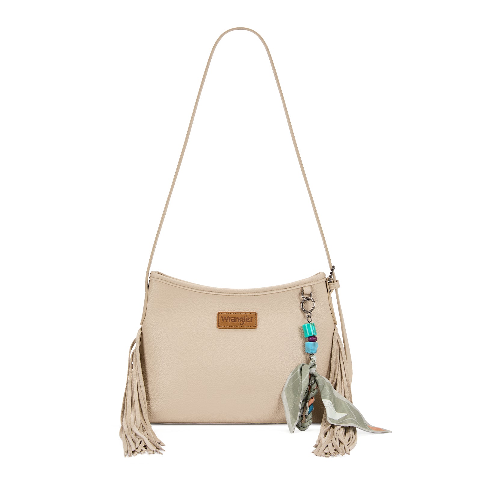 Wrangler Women Shoulder Crossbody Bag Medium Western Fringe Hobo Purse