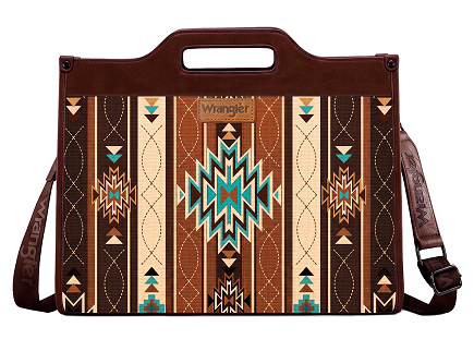 Wrangler Western Large Tote Bag for Women Tooled Embossed Shoulder Crossbody Handbag
