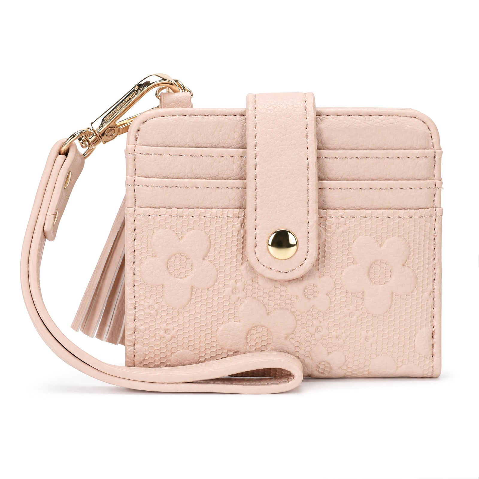 Montana West Wallets for Women Floral Embossed RFID Bifold Card Holder with Tasse