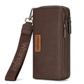 Wrangler Women Large Wallet Double Zip Wristlet RFID Phone Clutch Purse with Wrist Strap