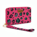 Wrangler Wallet Women Leopard Print Wristlet Wallets for Women Stylish Credit Card Wallet with Zipper Pocket Durable and Functional Wallets for Women