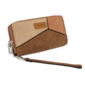 Montana West Wrangler Women's Wallets RFID Blocking Wristlet Clutch Card Holder with Double Zipper Coin Pocket