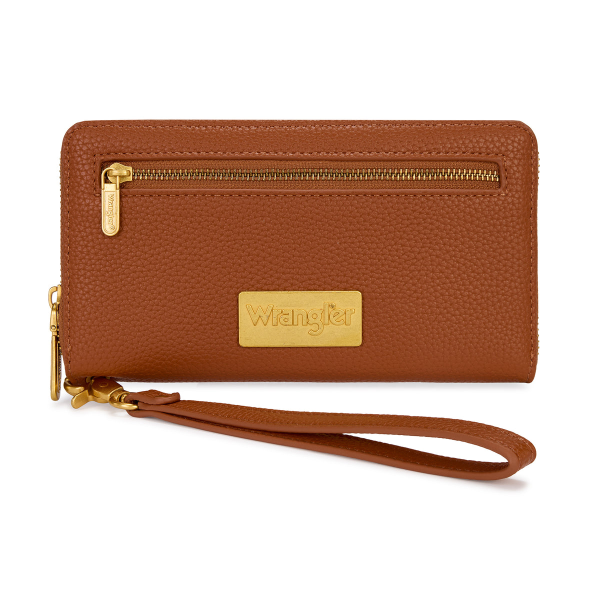 Wrangler Women's Wristlet Wallet Western RFID Blocking Zip?Around Clutch Purse with Card Slots