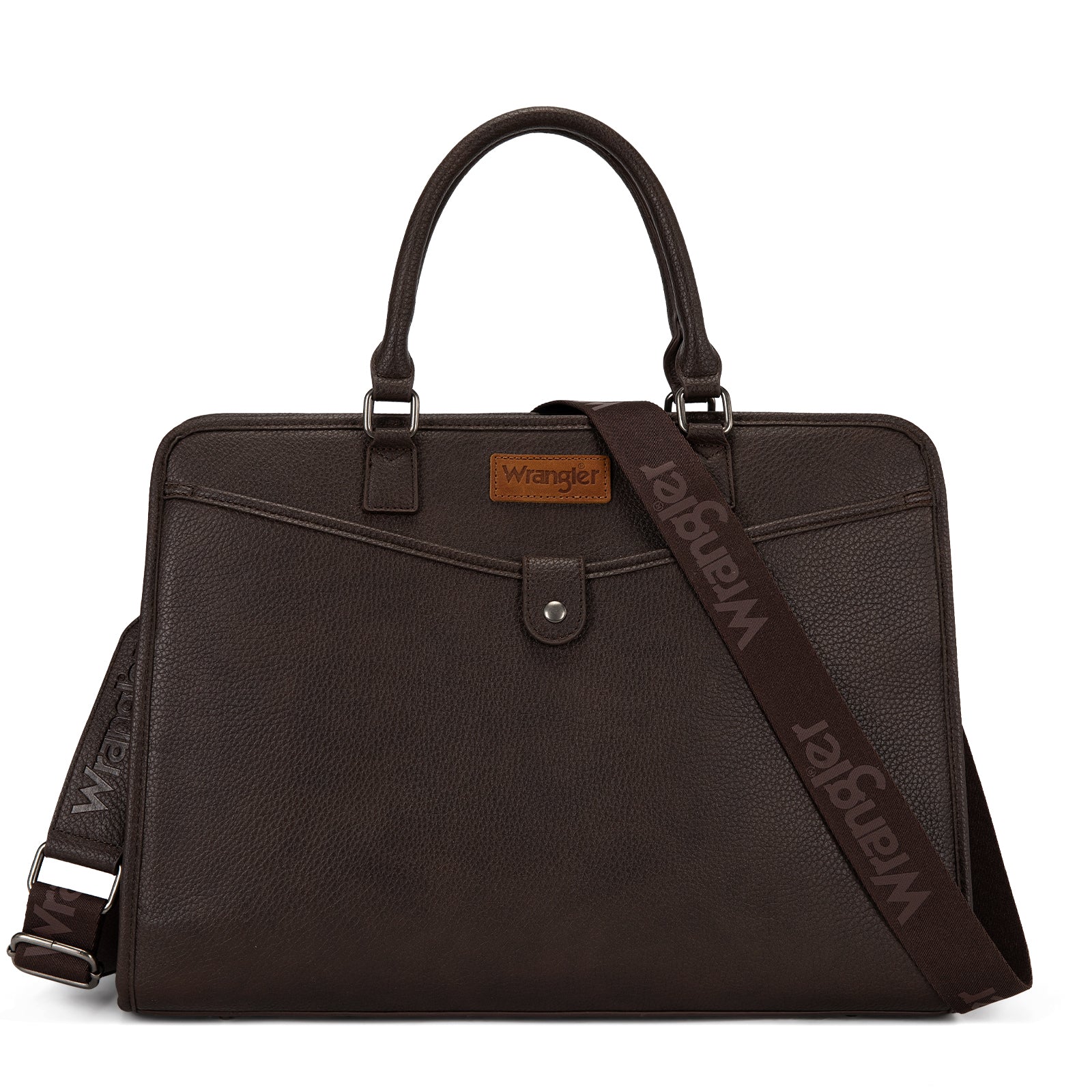 Wrangler Women Laptop Briefcase Tote Bag with Detachable Adjustable Strap