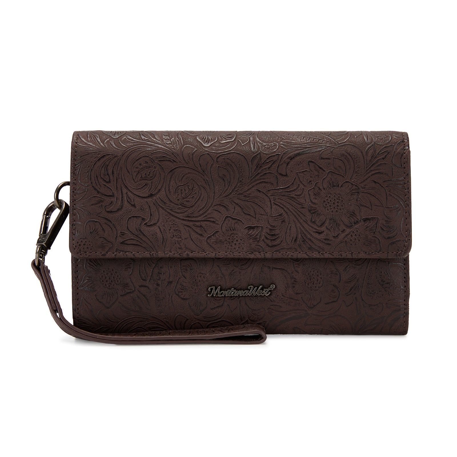 Montana West Wallets for Women Trifold Large Card Organizer Zipper Coin Purse