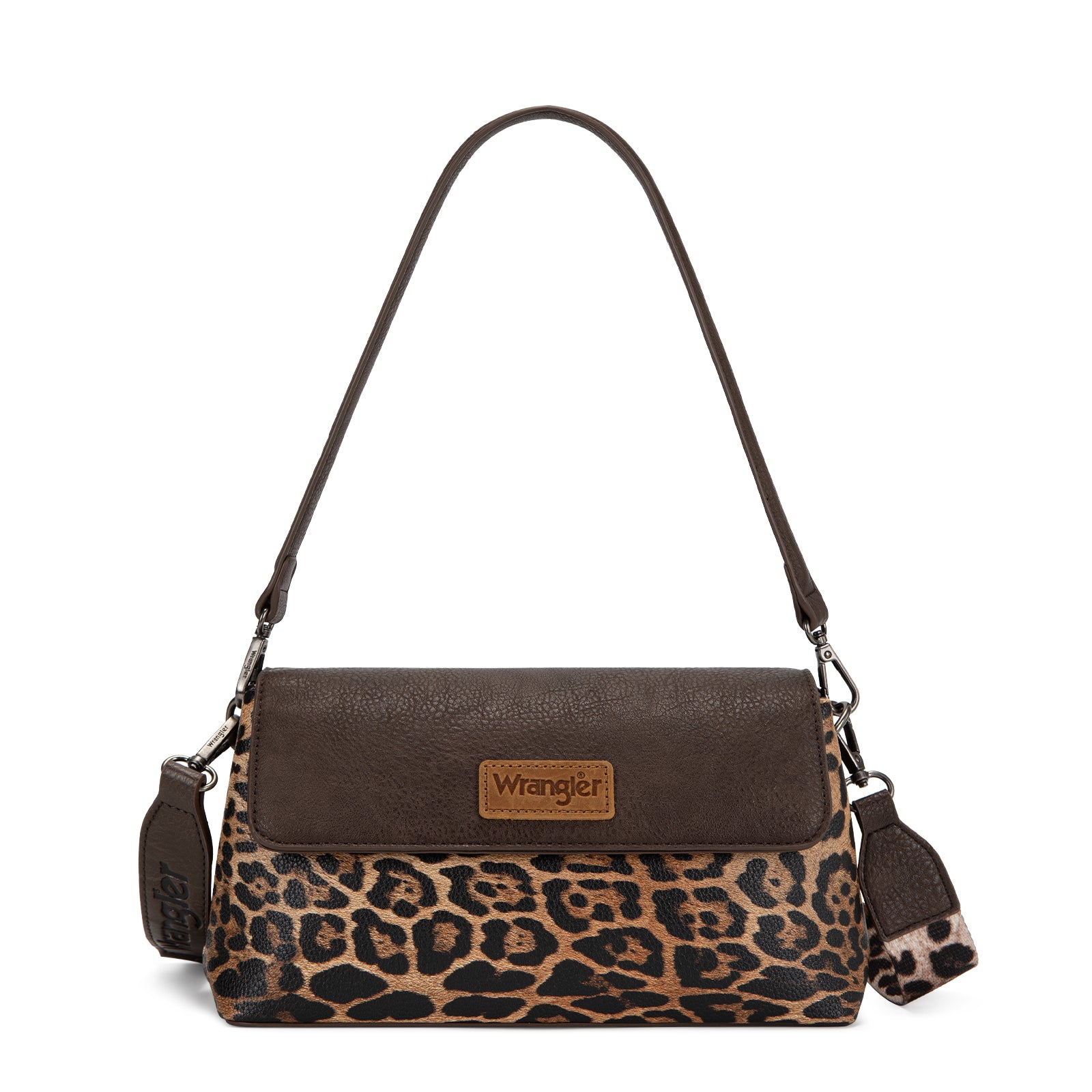 Wrangler Crossbody Bag Flap Shoulder Handbag for Women with Double Straps