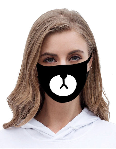 FCM-032ABK American Bling Bear Fabric Face Mask Double Layer Set of 2