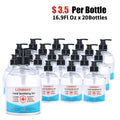16.9 Fl Oz, Bottle of 20 Gel Hand Sanitizer with Aloe Vera  Disinfectant Alcohol Liquid 75%