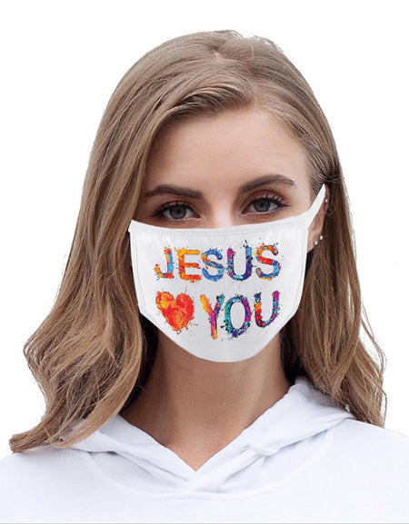 FCM-012  American Bling Spiritual Fabric Face Mask Double Layer Set of 2