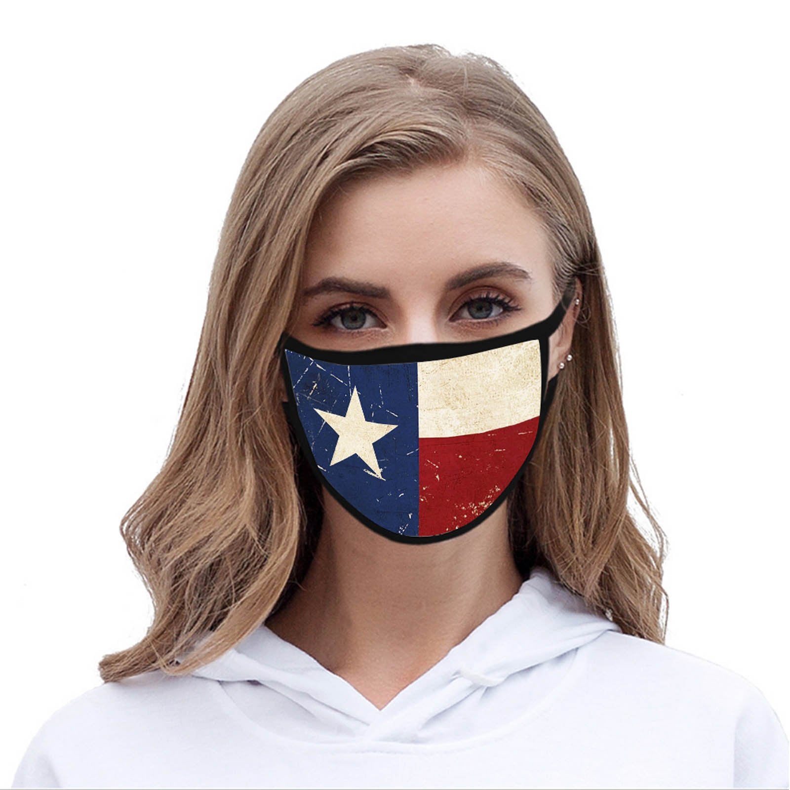 FCM-016 Texas Flag Fabric Face Mask Double Layer Set of 2