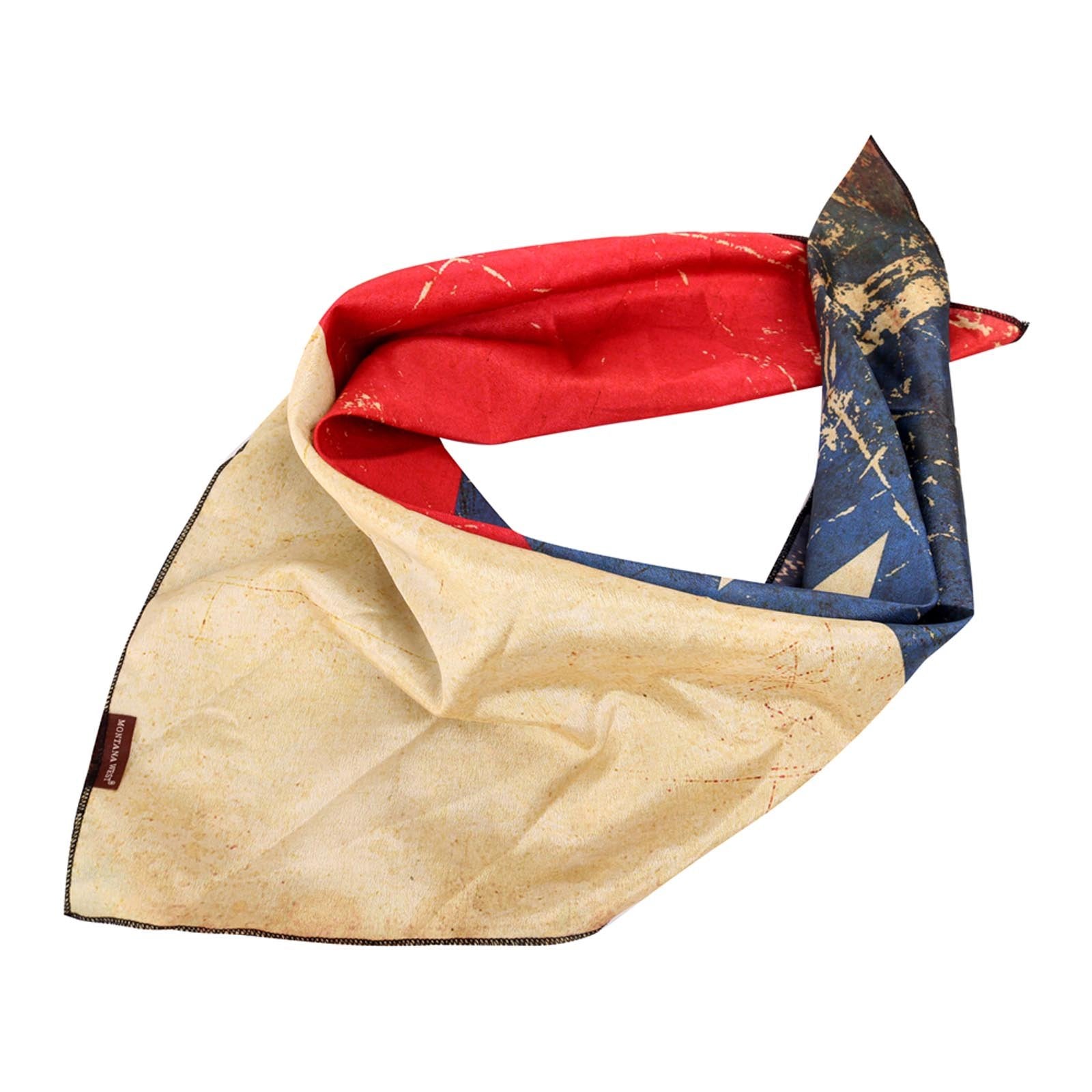 BDN-TX01  American Bling Texas Flag Design Print Bandana -(12 PCS)