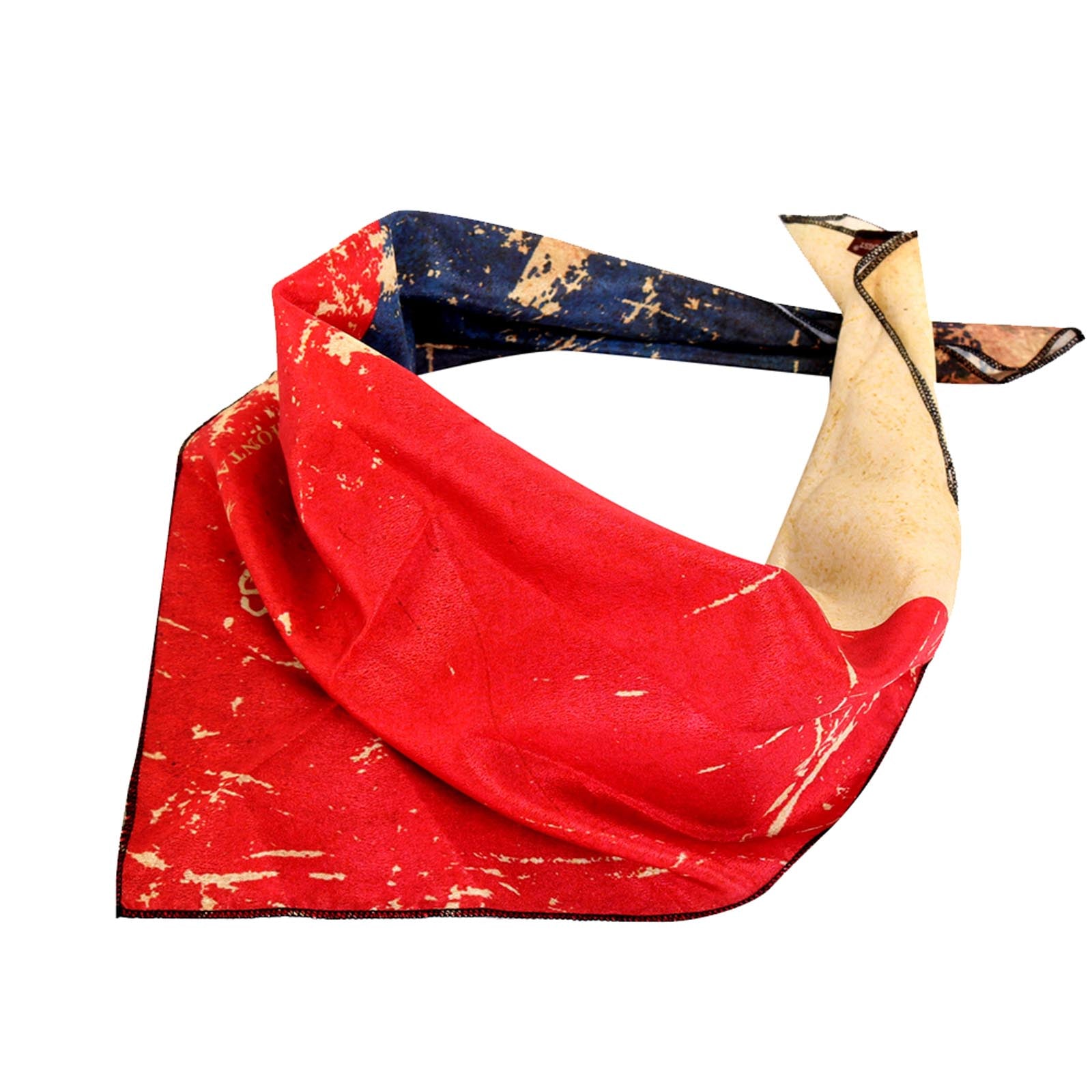 BDN-TX01  American Bling Texas Flag Design Print Bandana -(12 PCS)