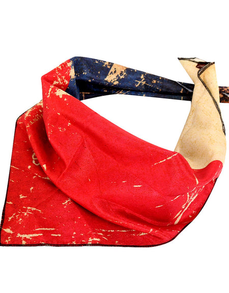 BDN-TX01  American Bling Texas Flag Design Print Bandana -(12 PCS)