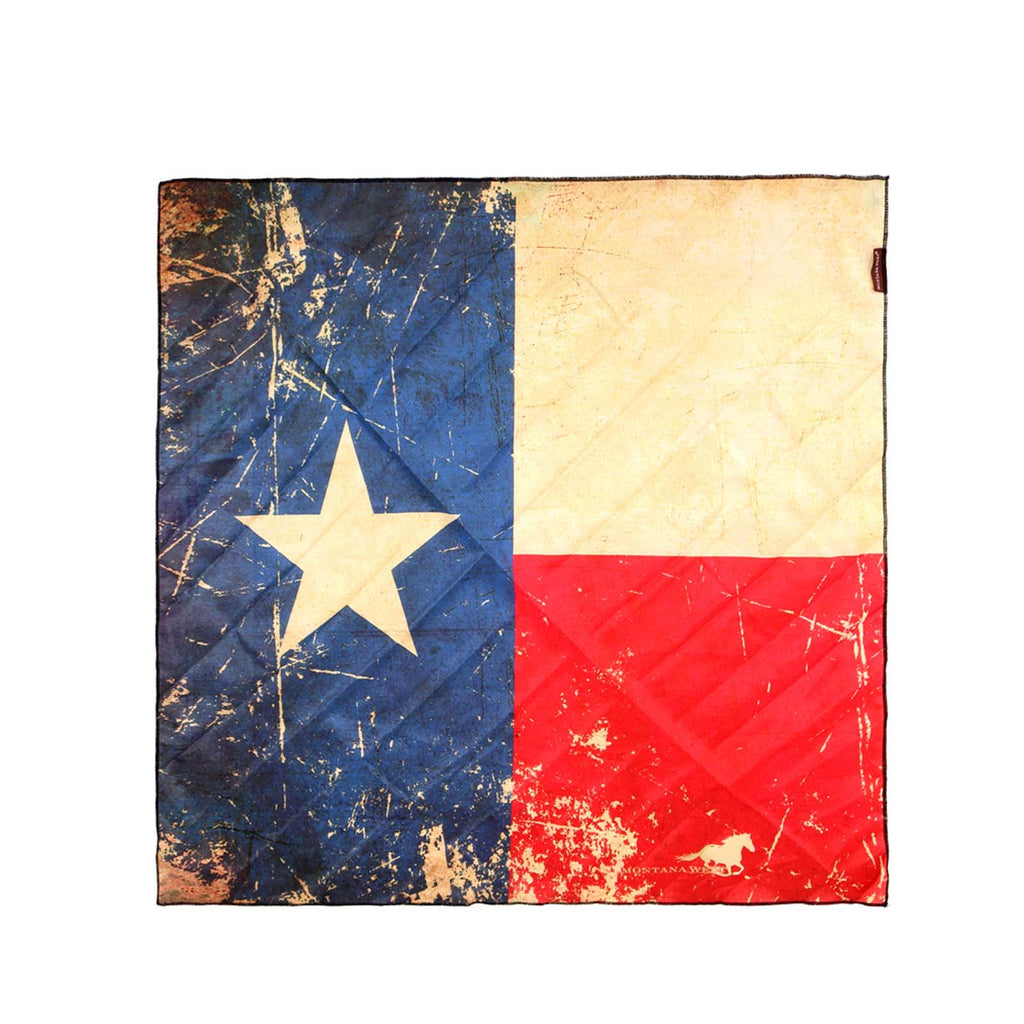 BDN-TX01  American Bling Texas Flag Design Print Bandana -(12 PCS)