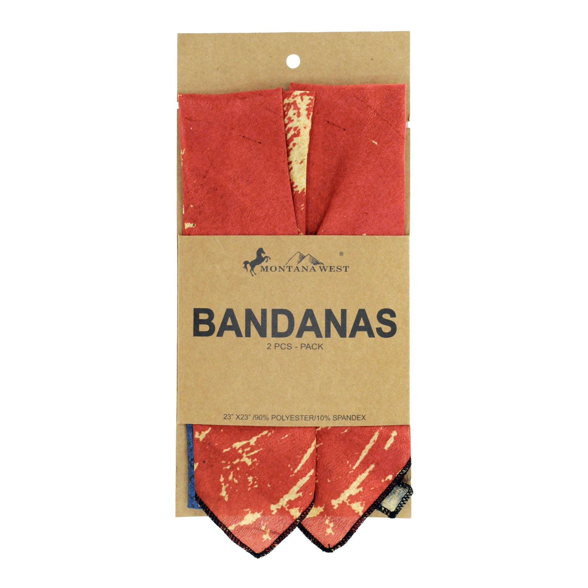 BDN-TX01  American Bling Texas Flag Design Print Bandana -(12 PCS)