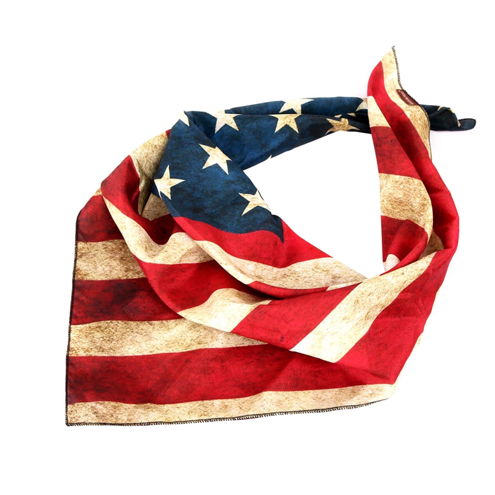 BDN-US01  American Bling US Flag Design Print Bandana - Assorted Colors (12 PCS)