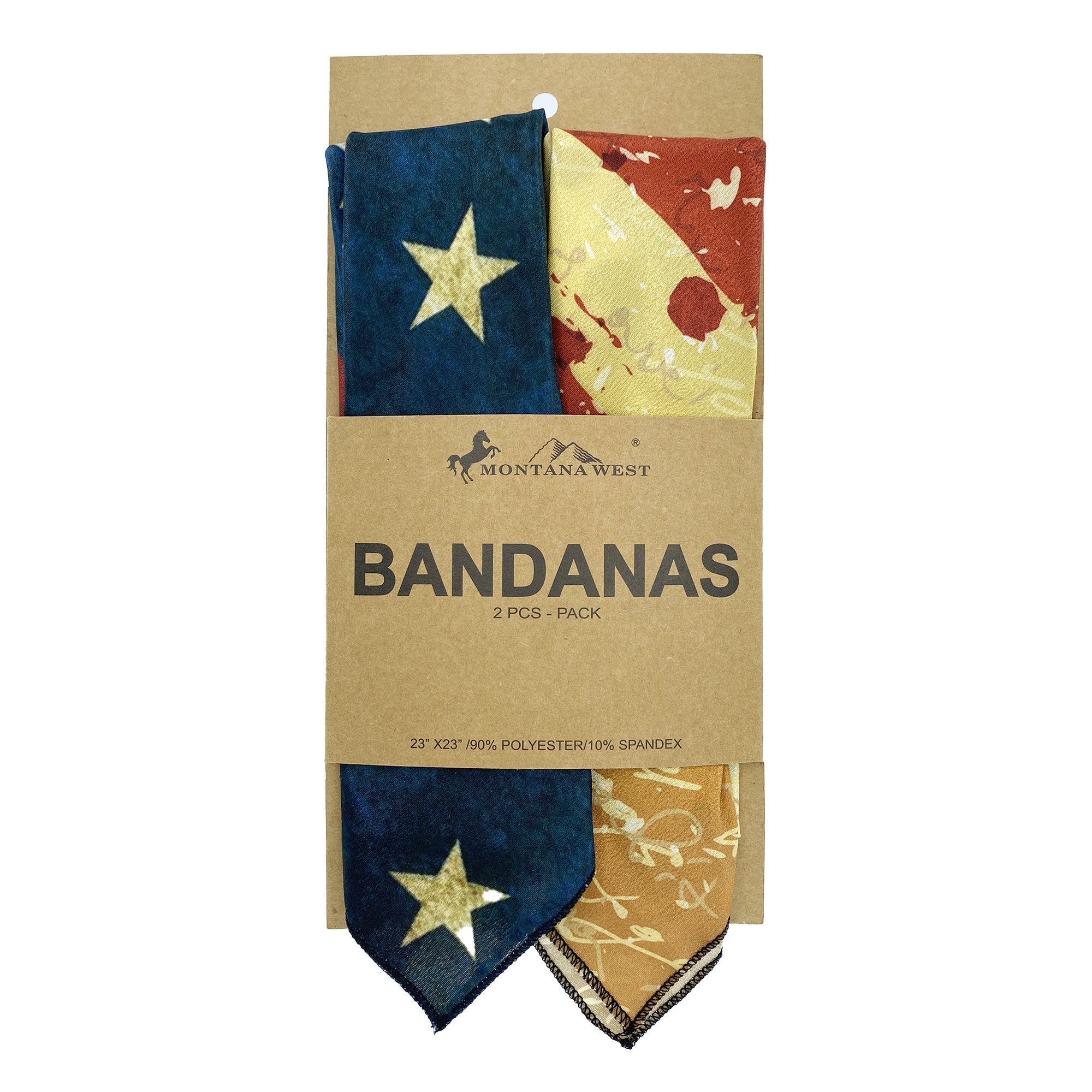 BDN-US01  American Bling US Flag Design Print Bandana - Assorted Colors (12 PCS)