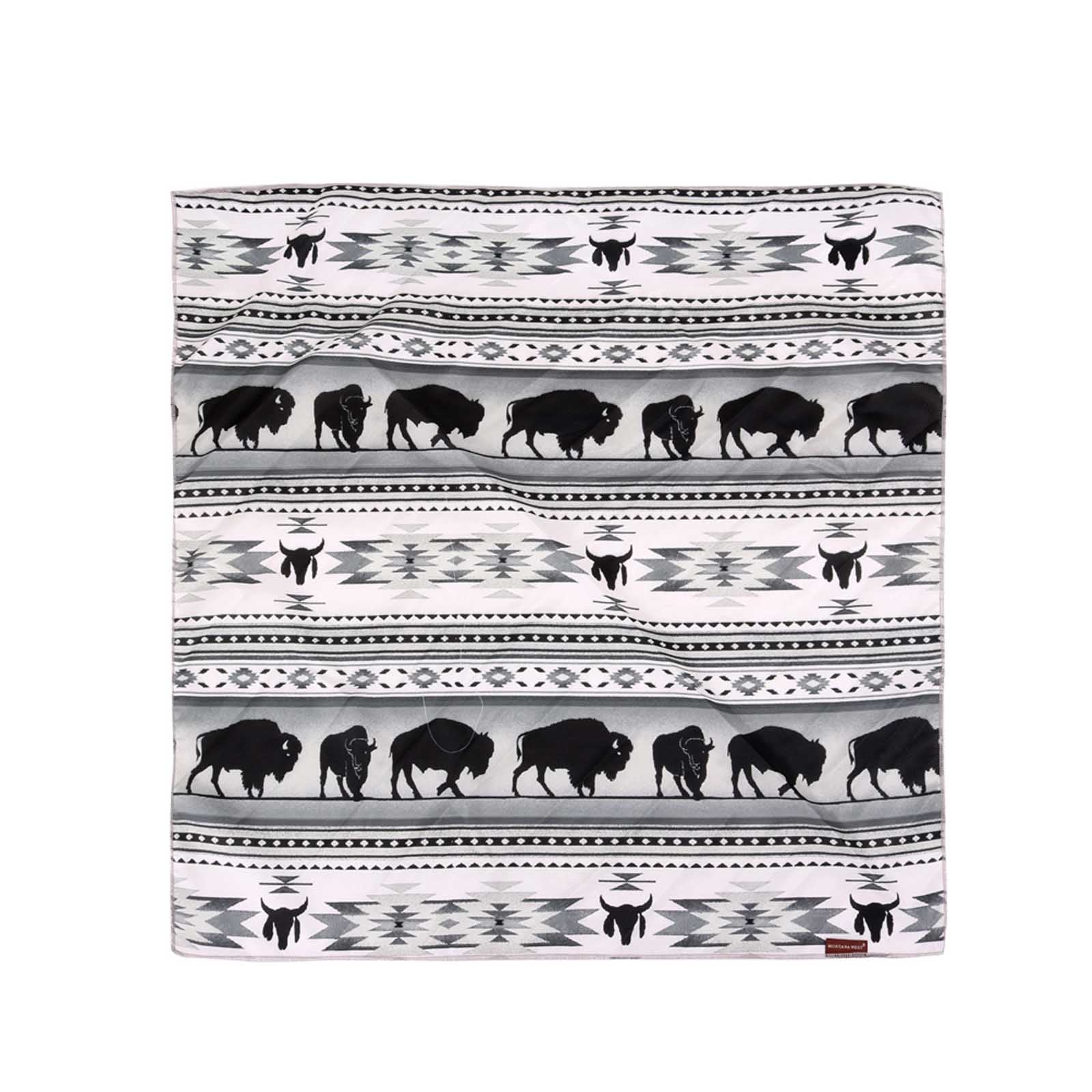 BDN01  American Bling Native Pattern Buffalo Print Bandana - Assorted Colors (12 PCS)