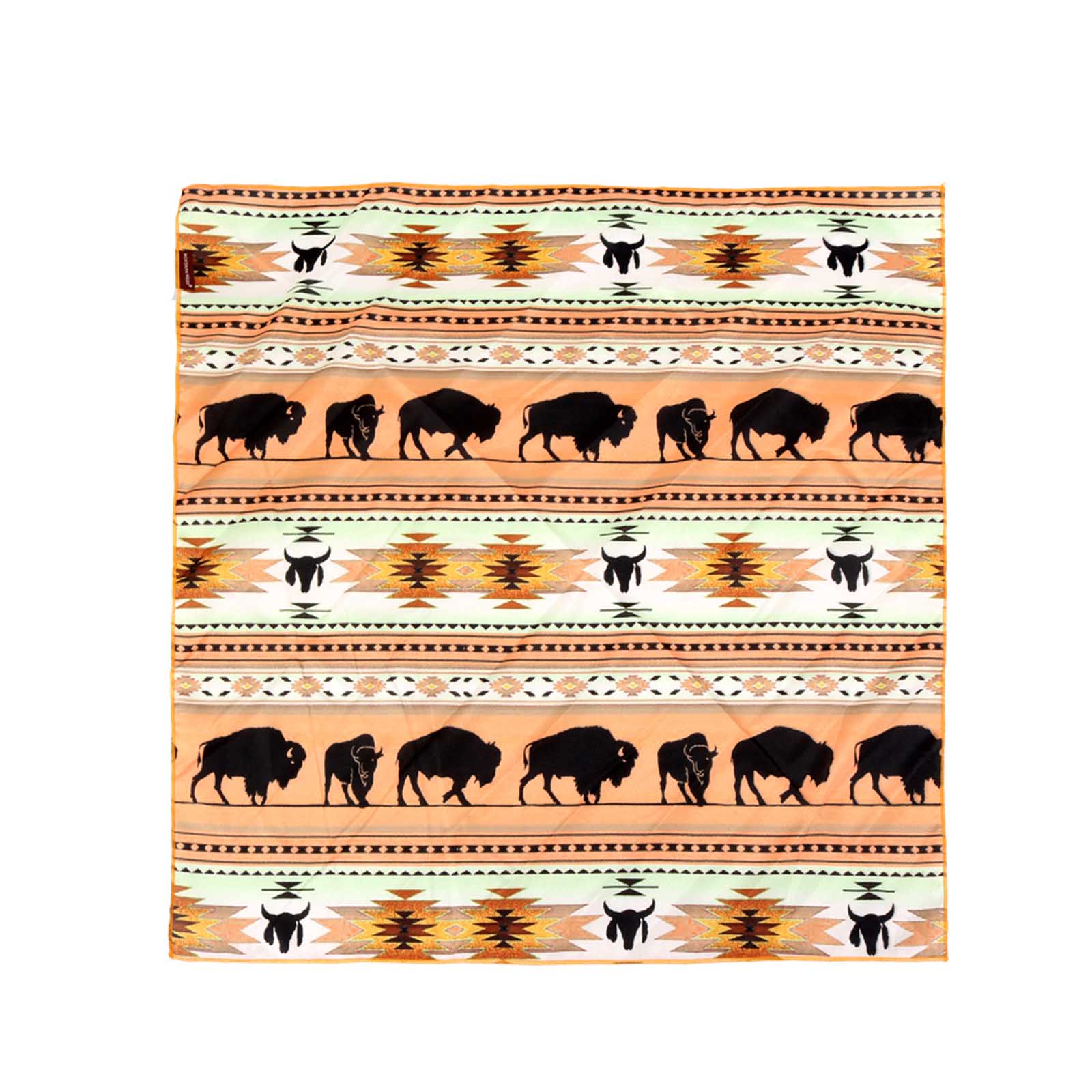 BDN01  American Bling Native Pattern Buffalo Print Bandana - Assorted Colors (12 PCS)