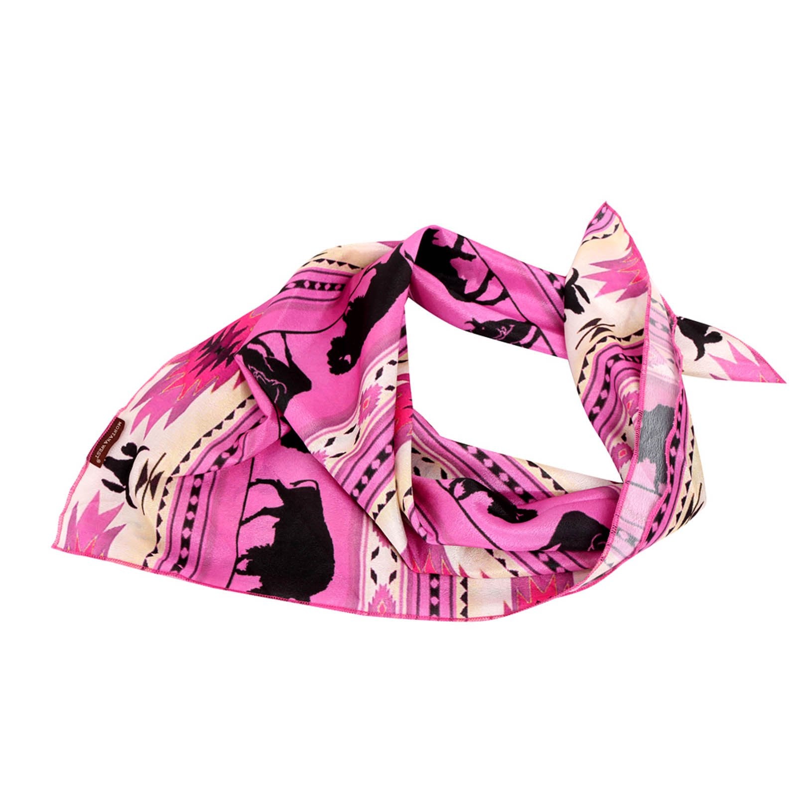 BDN01  American Bling Native Pattern Buffalo Print Bandana - Assorted Colors (12 PCS)