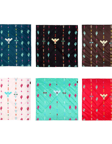 BDN03  American Bling Arrow Thunderbird Pattern Print Bandana- Assorted Colors (12 PCS)
