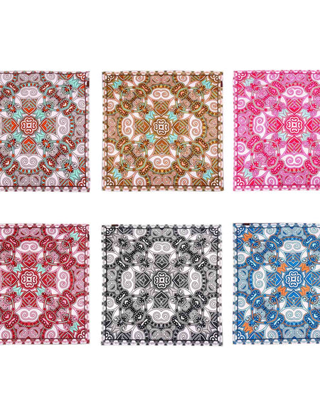 BDN07  American Bling Mandala Print Bandana- Assorted Colors (12 PCS)
