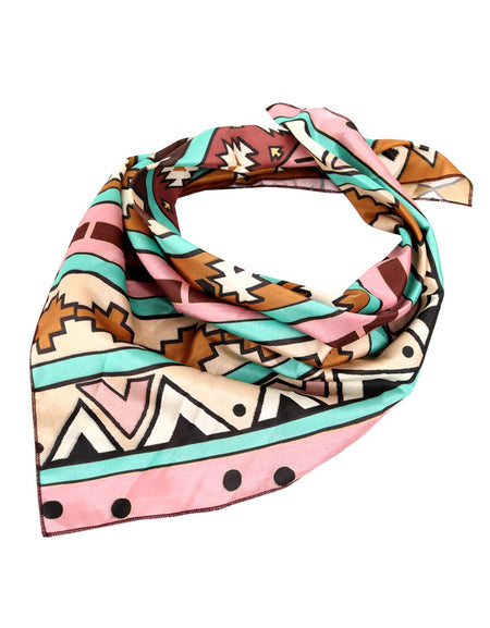 BDN02  American Bling Tribal Pattern Print Bandana - Assorted Colors (12 PCS)