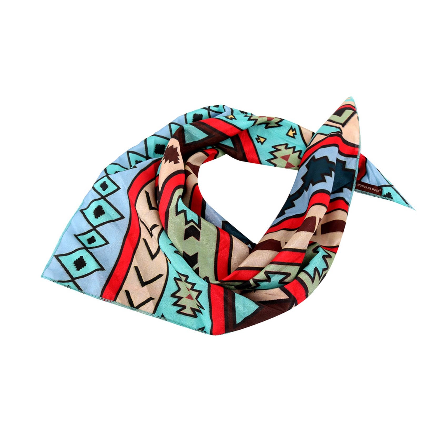 BDN02  American Bling Tribal Pattern Print Bandana - Assorted Colors (12 PCS)