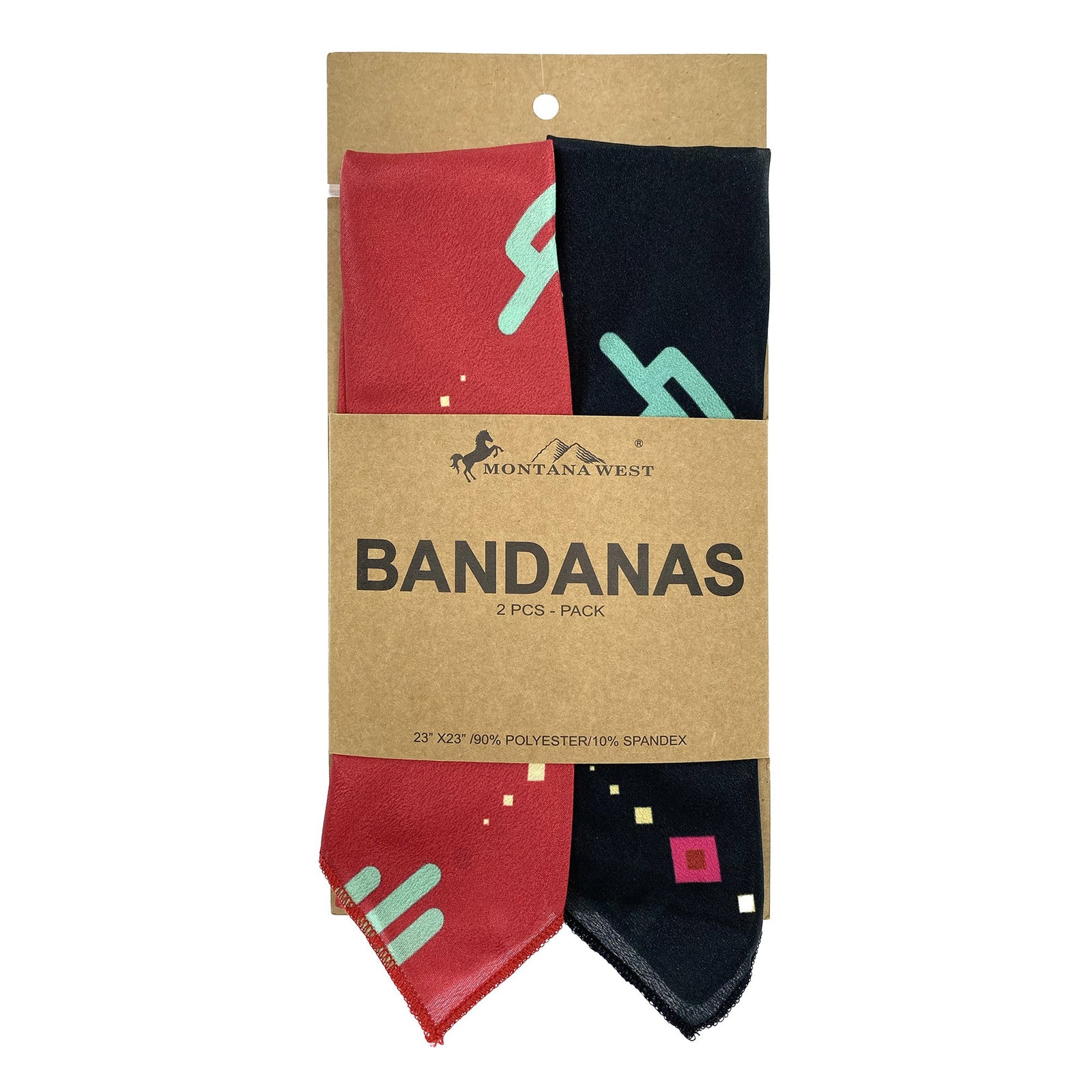 BDN03  American Bling Arrow Thunderbird Pattern Print Bandana- Assorted Colors (12 PCS)