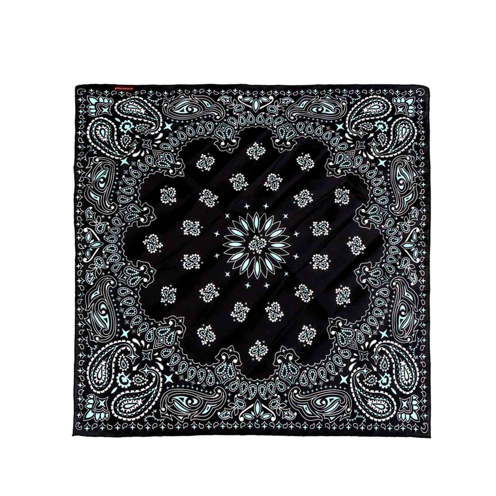 BDN05  American Bling Paisley Mandala Print Bandana- Assorted Colors (12 PCS)