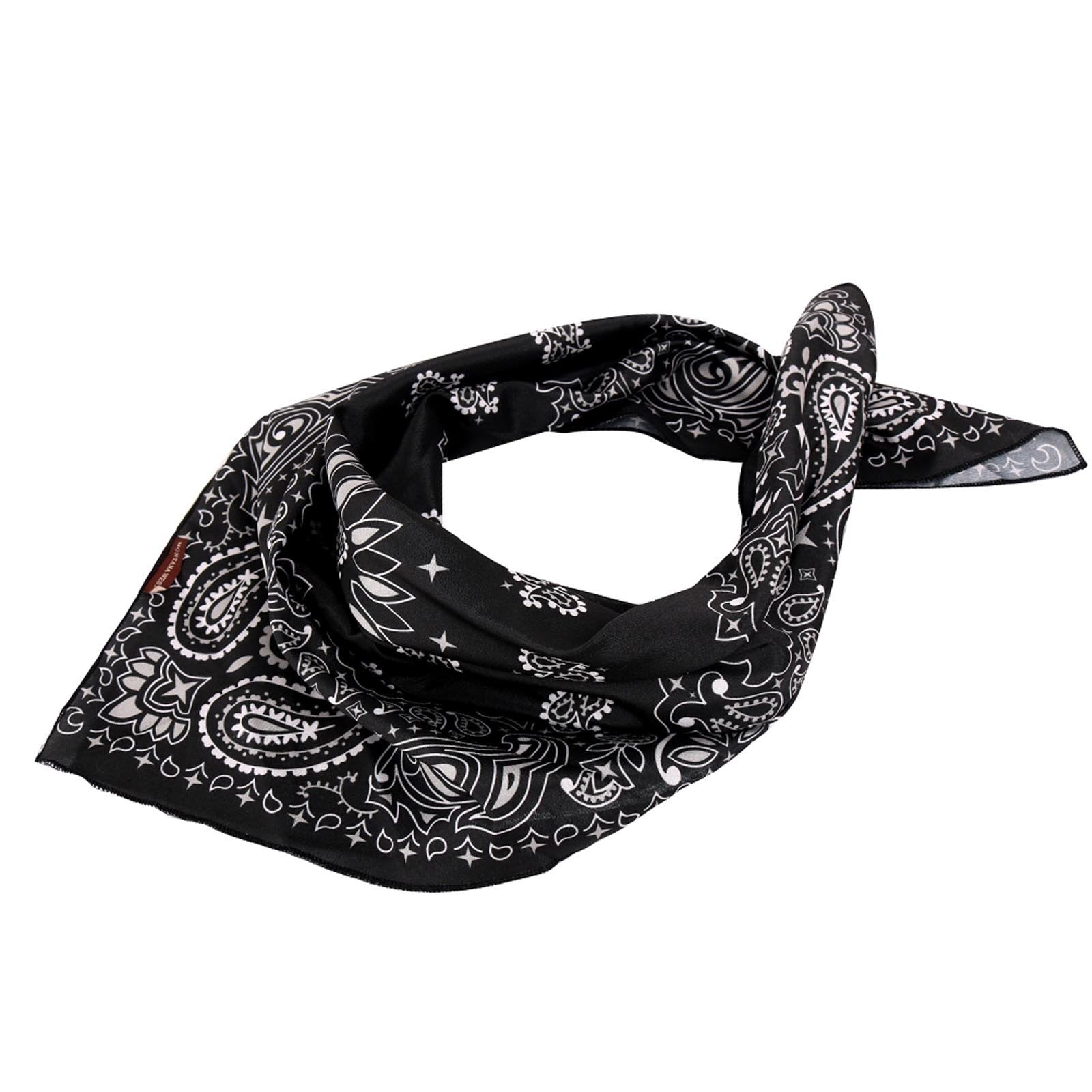 BDN05  American Bling Paisley Mandala Print Bandana- Assorted Colors (12 PCS)