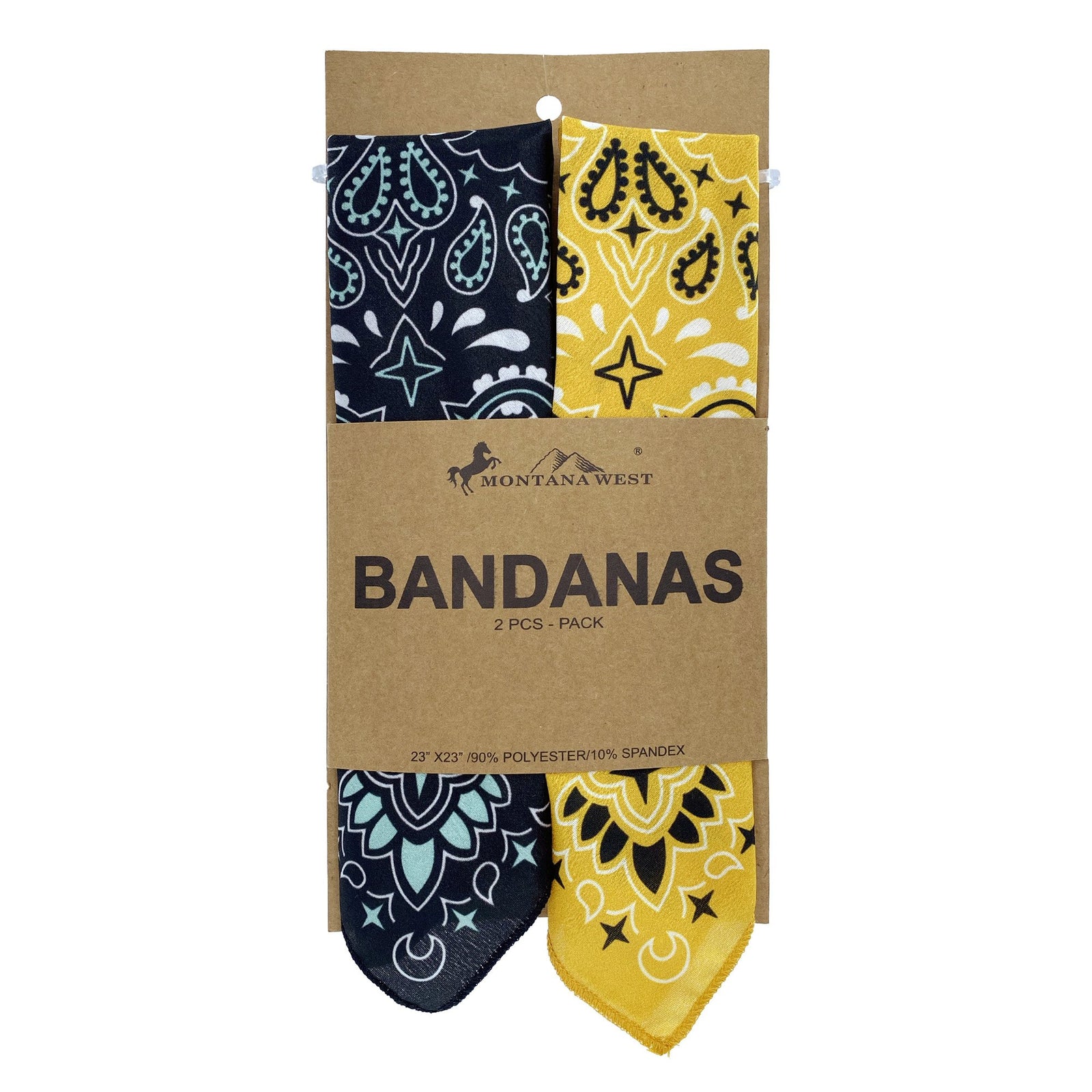 BDN05  American Bling Paisley Mandala Print Bandana- Assorted Colors (12 PCS)
