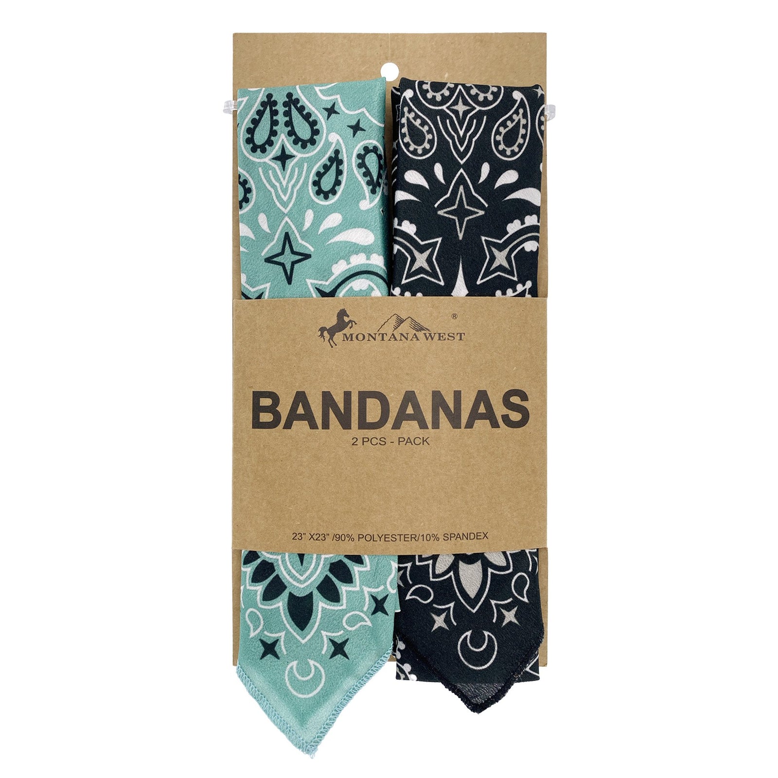 BDN05  American Bling Paisley Mandala Print Bandana- Assorted Colors (12 PCS)